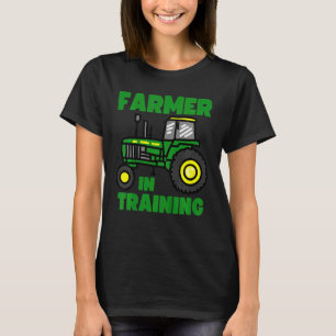 Unga på chaufför i fortbildningen av jordbrukstraf t shirt
