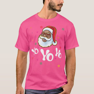 Unga på Jultomten Afro American Afrika Black Hi T Shirt
