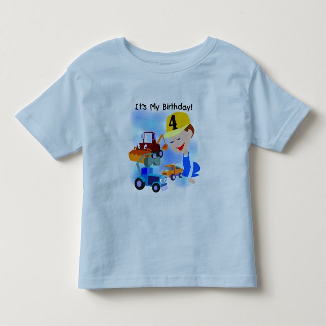 Unga på väg, 4e födelsedagen T-shirts och gåvor (Framsida)