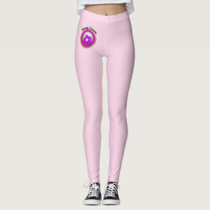 Unga par rosa silhuette kysser varandra leggings