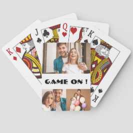 Unga par Spel på personlig för fotokollage Casinokort