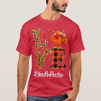 Unga pastor Kärlek Thanksgiving Leopard Turkey Aut T Shirt