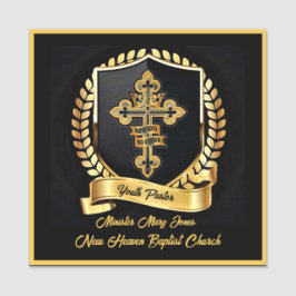 Unga pastor namn bricka namnbricka