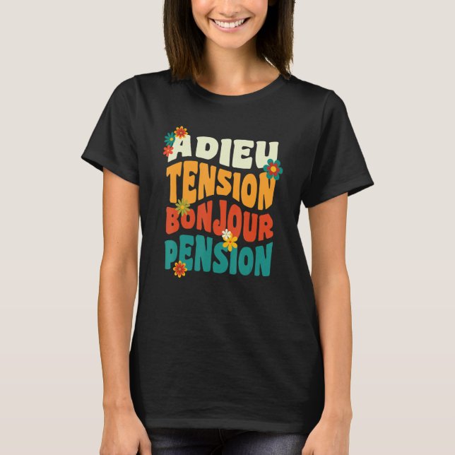 Unga Pensionerade  Arbete Kollega Vintage T Shirt (Framsida)
