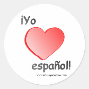 Unga quiero español Stickers Runt Klistermärke