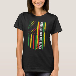 Unga red och svart historia afro afrikansk stolthe t shirt
