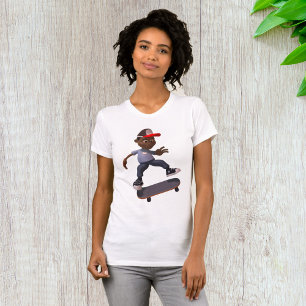 Unga Riding A Skateboard Womens T-Shirt