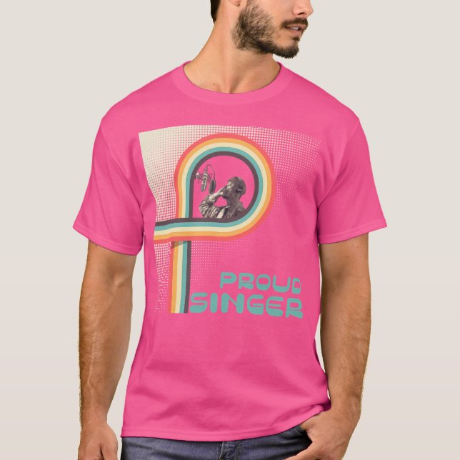 Unga RNB-Sjungor framför mikrofonen T Shirt (Framsida)
