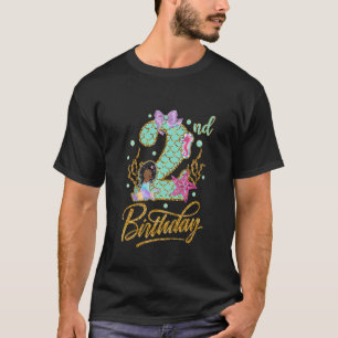 Unga, Sjöjungfru 2:a födelsedagsersättningen afrik T Shirt