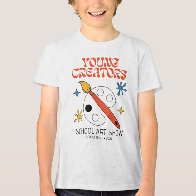 Unga Skapareskolans Konstutställning T Shirt (Framsida)