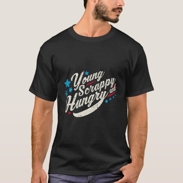 Unga skrotade och Hungriga Helgdagar T Shirt (Framsida)