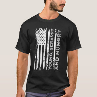 Unga skrotare Hungrig 4 juli Patriotic America T Shirt