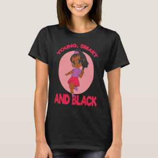 Unga Smart Och Svart Kvinna Empowerment T Shirt
