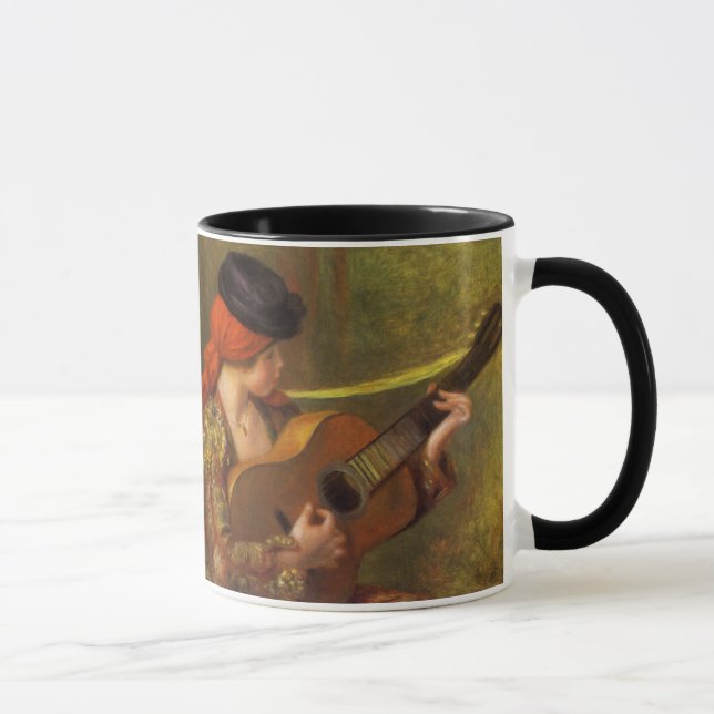 Unga spanska kvinnor med Guitar av Pierre Renoir Mugg (Höger)