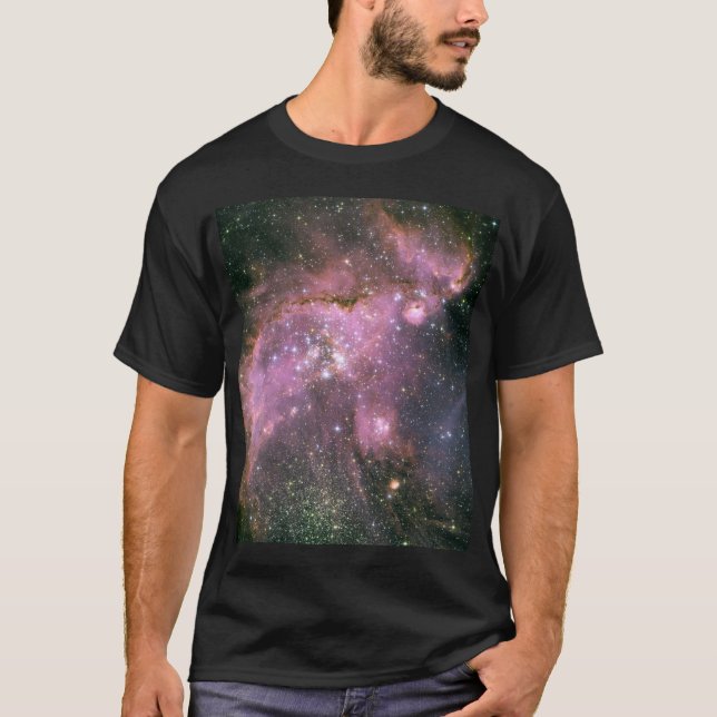 Unga Stars skulptgas med kraftfulla utflöden T Shirt (Framsida)