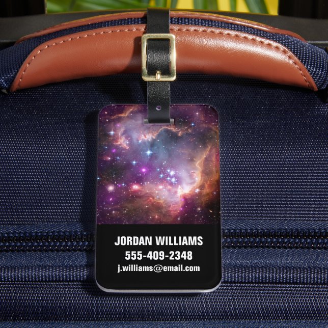 Unga stjärnor i det lilla magellaniska molnet. bagagebricka (Framsida Insitu 2)