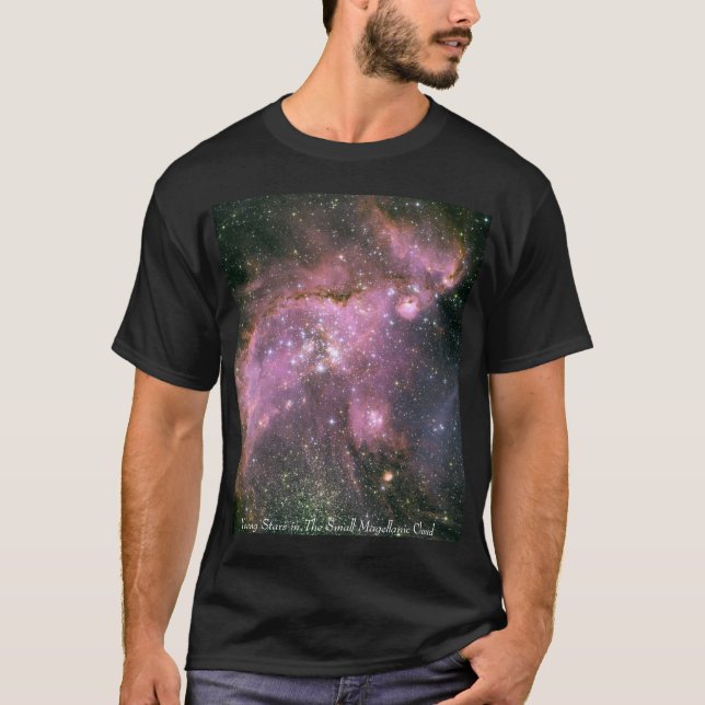 Unga stjärnor i det små Magellanic molnet T Shirt (Framsida)