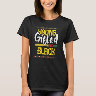 Unga, svarta, afrikanska historikmånaden Pri T Shirt