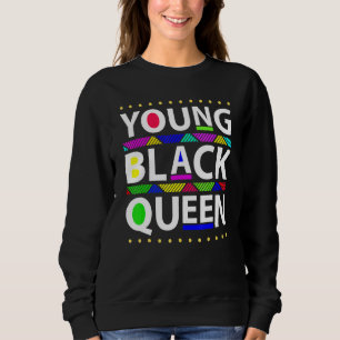 Unga Svarta Drottning Svarta Historik Månad Flicko T Shirt
