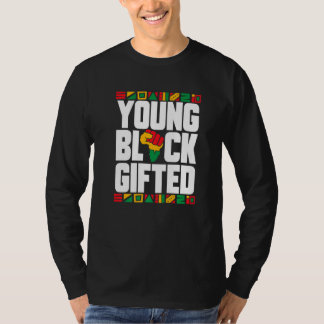 Unga svarta svarta historikmånen Boys Girls T Shirt