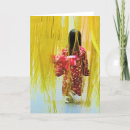 Unga tjejen på flykt kort