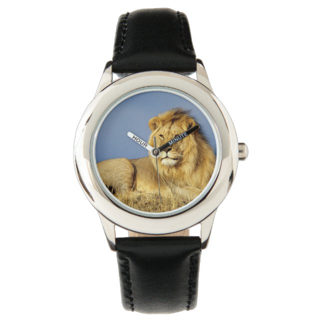 Ungar Classic Watch/Wildlife Lejon Armbandsur (Framsida)
