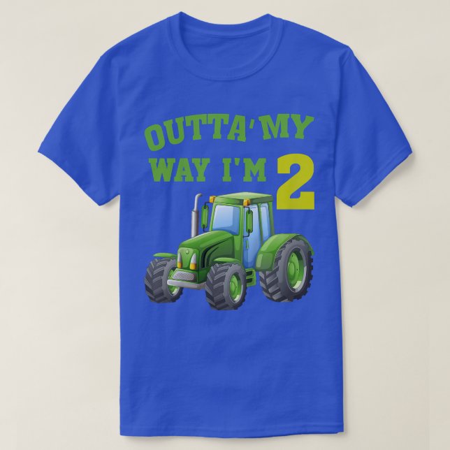 Ungar Coola Farm Tractor 2:a födelsedagspresenten  T Shirt (Design framsida)