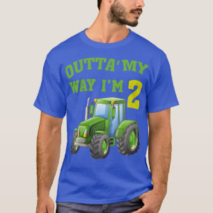 Ungar Coola Farm Tractor 2:a födelsedagspresenten T Shirt