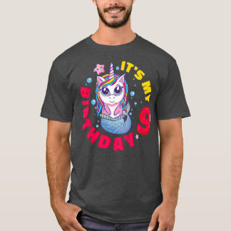 Ungar Det är min nionde födelsedag Lycklig 9-årsju T Shirt