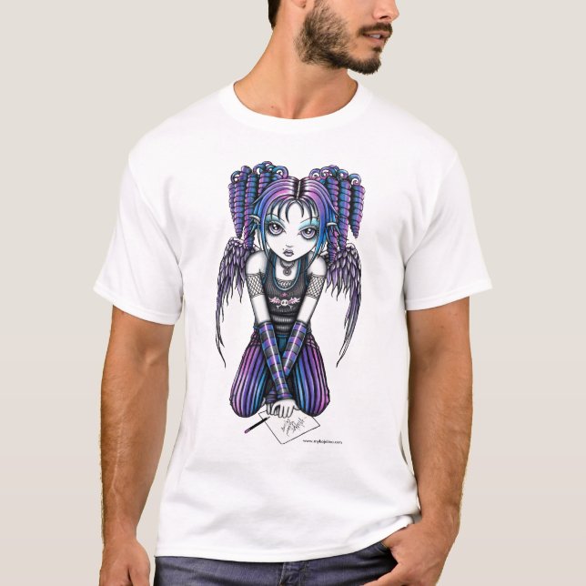 Ungar för Ariel bästa gulliga Emo teckningfe Tee Shirt (Framsida)