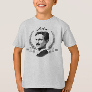 Ungar för den Tesla T-tröja T-shirt