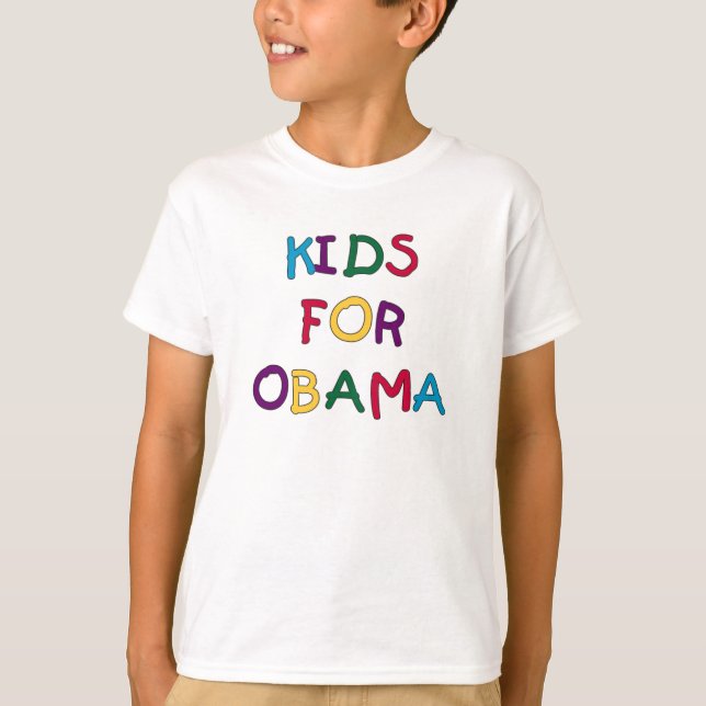 Ungar för Obama T-shirt (Framsida)