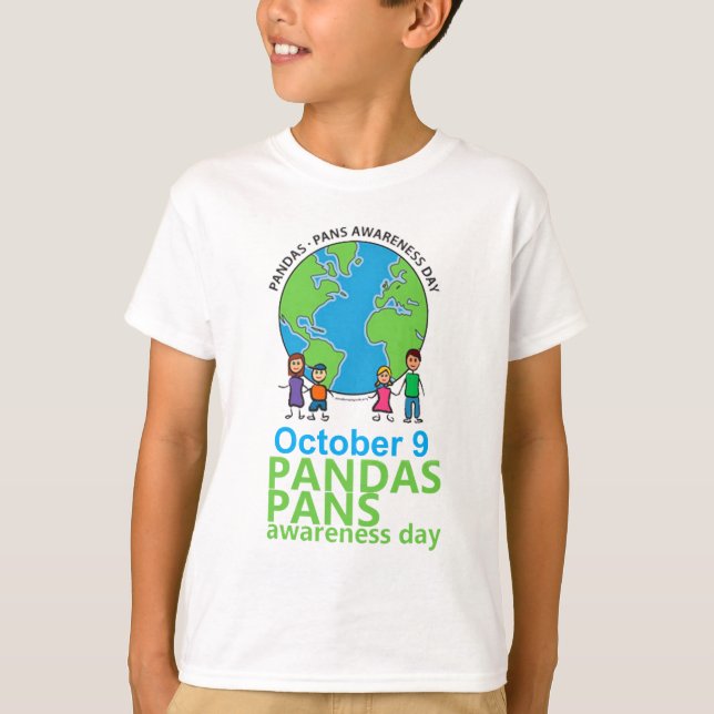 Ungar för T-tröja för PANDAS-/PANSmedvetenhetdag T-shirt (Framsida)