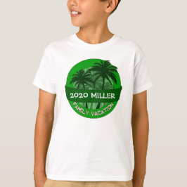 Ungar grönt handflatan träd, egen semestertshirt tröja