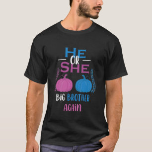 Ungar han eller hon Big Brother igen Gender Reveal T Shirt