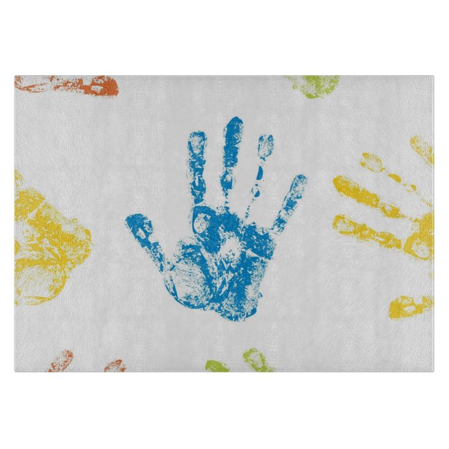Ungar Handprints målar in (Framsidan)