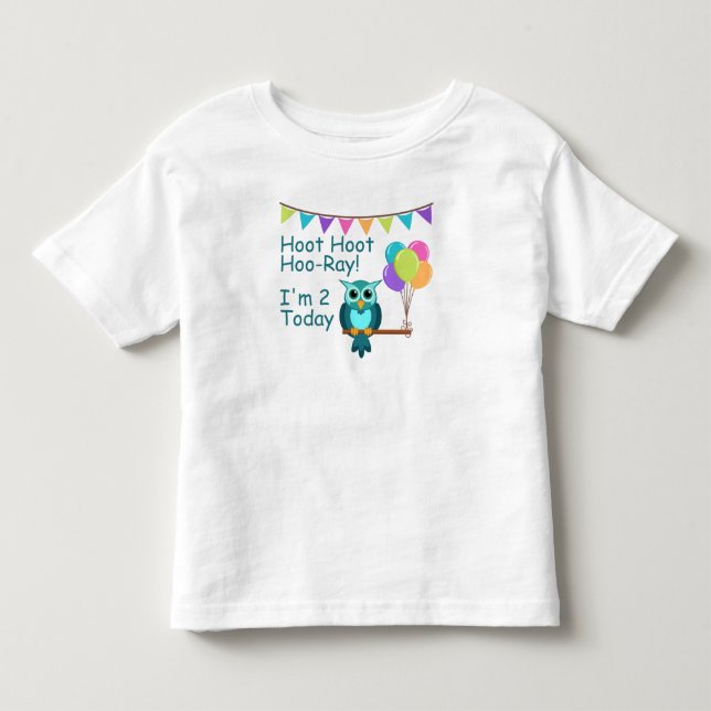 Ungar hoar dyftHoo-Strålen mig ugglaT-tröja för Tee (Framsida)