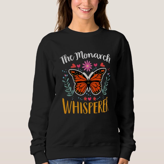 Ungar i Monarch Whisperer Monarch Butterfly Älskar T Shirt (Framsida)