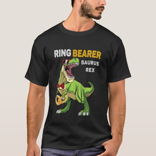 Ungar jag är Ring-killbojorna Bröllopsfest Ring Be T Shirt (Framsida)