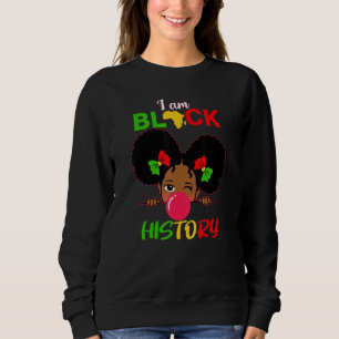 Ungar jag är svart historieflicka Little Melanin P T Shirt
