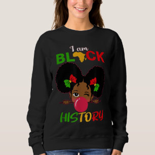 Ungar jag är svart historieflicka Little Melanin P T Shirt