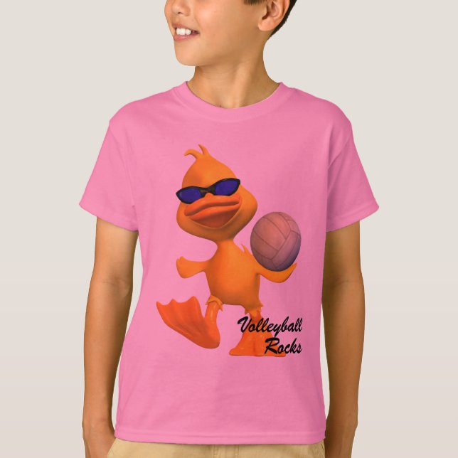 Ungar kyler volleybollstenT-tröja T-shirt (Framsida)