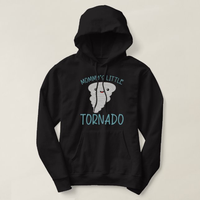 Ungar Mommys Little Tornado Future Meteorolog Me Hoodie (Design framsida)