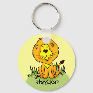 Ungar namngav lejon keychain nyckelring