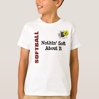 UNGAR Nothin som är mjuk om softball Tee Shirt