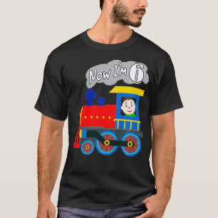 Ungar Nu är jag 6 söta, roliga födelsedagstlokom T Shirt