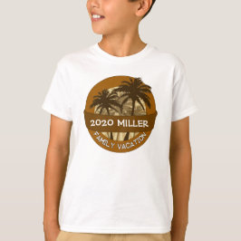 Ungar orange handflatan träd, egen semestertshirt t-shirt