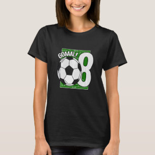 Ungar på väg 8:e födelsedag 8 år gammal fotbollssp t shirt