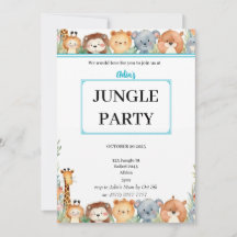 Ungar Personlig Jungle Animals B'day Call