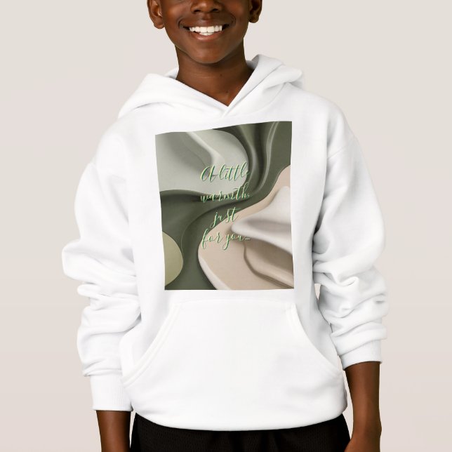 Ungar pullover hoodie i snyggt grafik t shirt (Framsida)